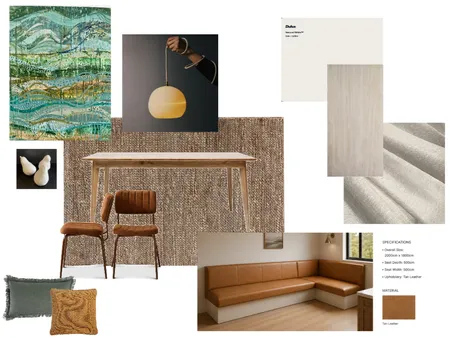 Module 9 - Part A - Dining Room Interior Design Mood Board by kyliemichellebarker