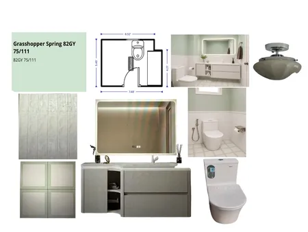 Mutiara Puchong Master Bathroom MB Dry Area Rev Interior Design Mood Board by al1168ster@gmail.com on Style Sourcebook