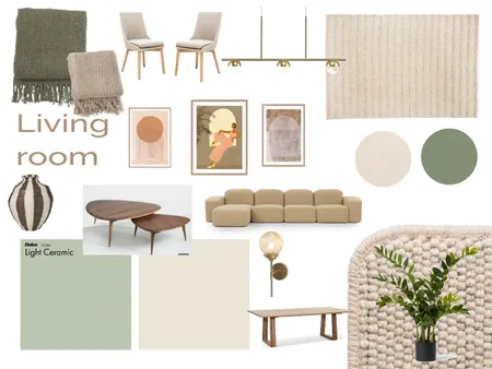 LIVING ROOM Interior Design Mood Board by Xsidir