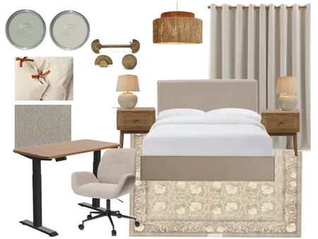 Aylward Road - guest bedroom opt 5 Interior Design Mood Board by Rocky Cove Interiors