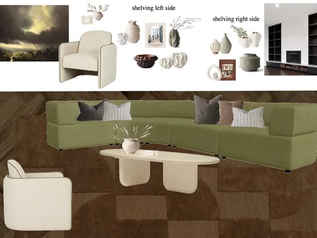 Project Nicholls - final main living (revision two) Interior Design Mood Board by Meraki Interiors on Style Sourcebook