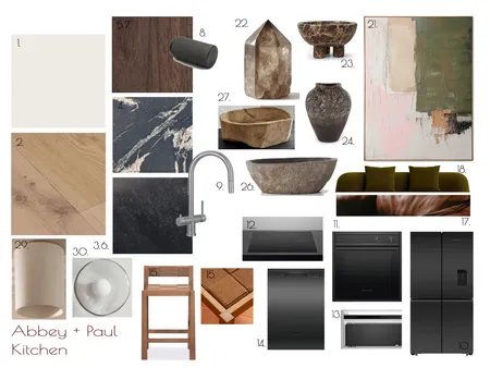 Abbey + Paul Kitchen Moodboard Interior Design Mood Board by Kate De Lorenzo on Style Sourcebook