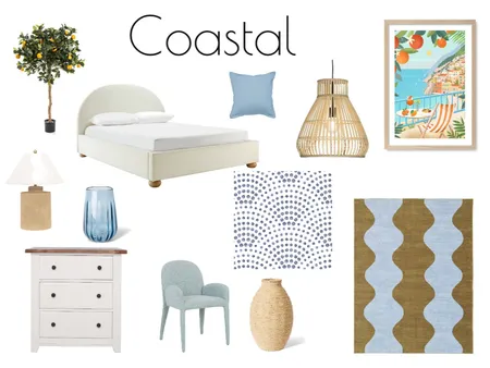 Beach Bed Interior Design Mood Board by luxecityhomes@gmail.com