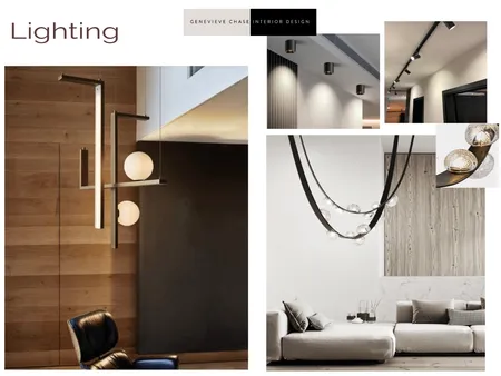 Project DM Lighting Ideas Interior Design Mood Board by Genevieve Chase Interior Design