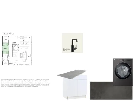 Laundry Room Sample Board done Interior Design Mood Board by Angie