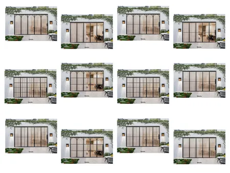 Black Framed Bifold Doors Interior Design Mood Board by Steela on Style Sourcebook