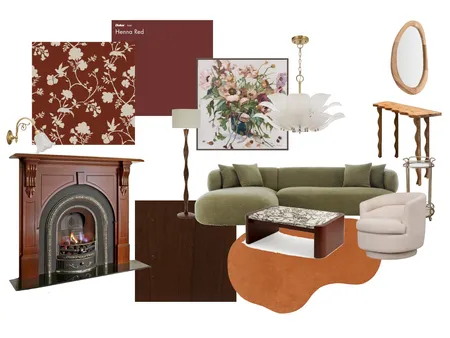 Art Nouveau living room Interior Design Mood Board by GuadaMaceGoy