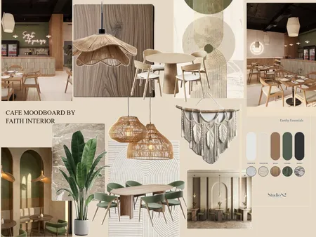 CAFE MOODBOARD Interior Design Mood Board by Ampaire