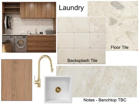 Mary & Sean Laundry Interior Design Mood Board by staged design