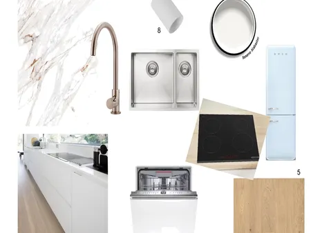 Sample Board Kitchen Interior Design Mood Board by Erina