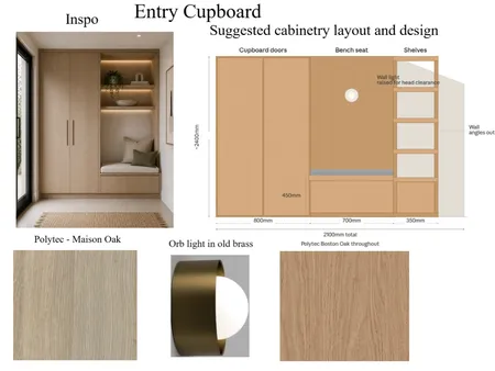 Entry Cabinetry Interior Design Mood Board by Coastal Design and Renovations