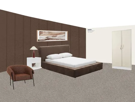 Monochomatic Bedroom Interior Design Mood Board by mcm0037@mounterin.vic.edu.au