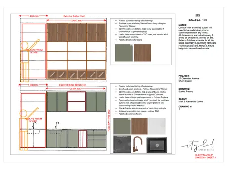 Jones Butlers Elevation Concept Interior Design Mood Board by Styled Interior Design