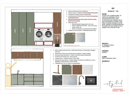 Jones Laundry Elevations Interior Design Mood Board by Styled Interior Design