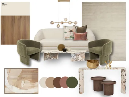 Livingroom Interior Design Mood Board by Handesigner