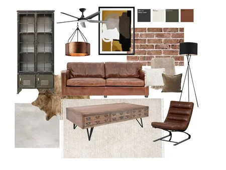Industrial Sample Board Interior Design Mood Board by kellie.odonnell21@gmail.com