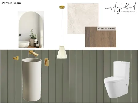 Powder Room - Maine Interior Design Mood Board by Styled Interior Design