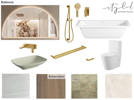 Maine - Bathroom Interior Design Mood Board by Styled Interior Design