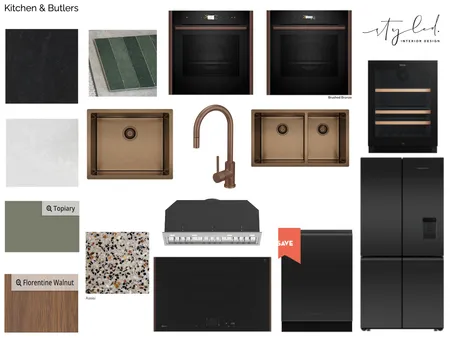 Jones - Kitchen & Butlers Product Board Interior Design Mood Board by Styled Interior Design