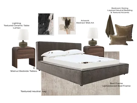 Bedroom Nick Interior Design Mood Board by HOUSE OF MAY DESIGNS