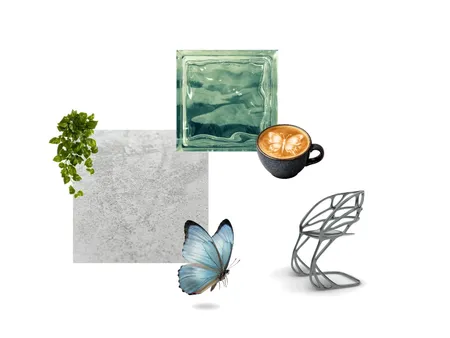 koncept board kavarna klauzury Interior Design Mood Board by novotnakarol7@gmail.com