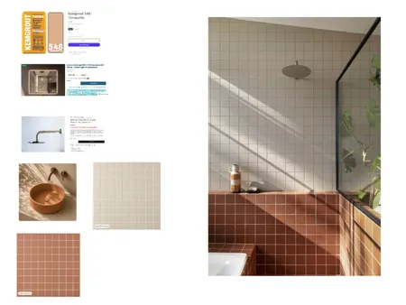 Main Bathroom Moodboard Interior Design Mood Board by NathanGee