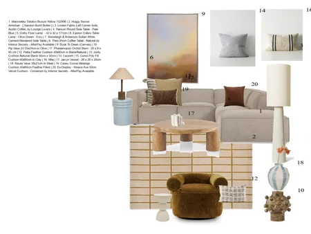 living room Interior Design Mood Board by Kind of Nice