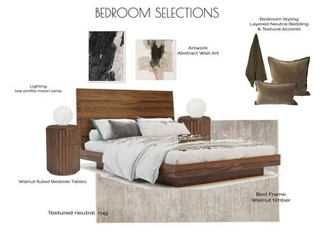 Bedroom Nick Interior Design Mood Board by HOUSE OF MAY DESIGNS