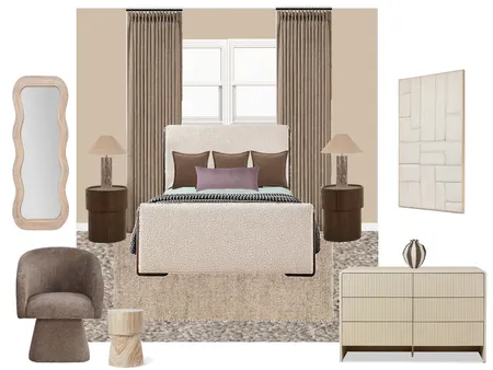Angela Cole - Guest Bedroom Interior Design Mood Board by MizzLadyy