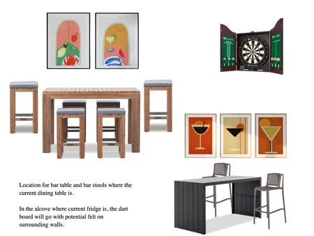 Downstairs Bar Area off Kitchen Interior Design Mood Board by IIDR Interior Design on Style Sourcebook