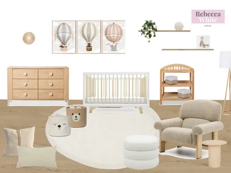 nursery Interior Design Mood Board by Rebecca White Style