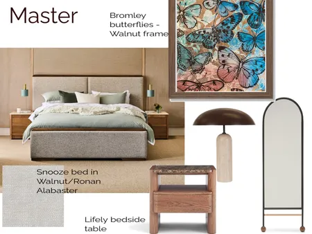 Master Bedroom home Interior Design Mood Board by stylebeginnings
