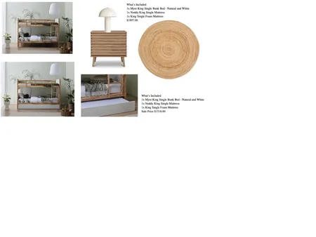 Downstairs Bunk Room Interior Design Mood Board by IIDR Interior Design