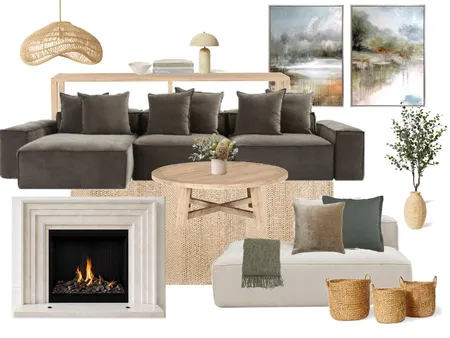 Australian Living Room Interior Design Mood Board by Jacquiminell@gmail.com