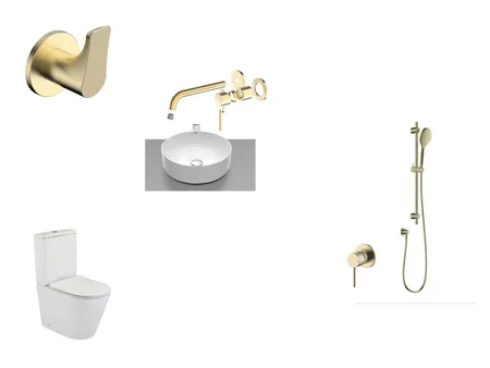 Main Bathroom Interior Design Mood Board by kyliego