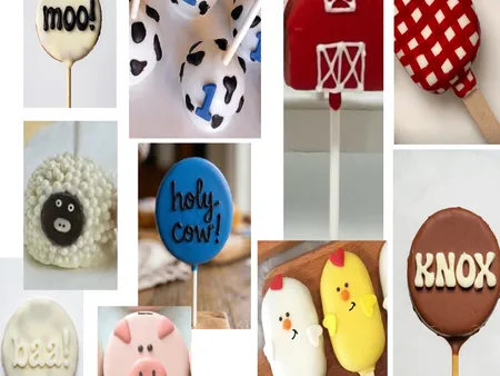 Knox's 1st B-day Cake Pops Interior Design Mood Board by AlexaWhitehurst