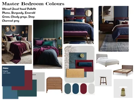 Master Bedroom Colours Option 2 Interior Design Mood Board by Small Interiors