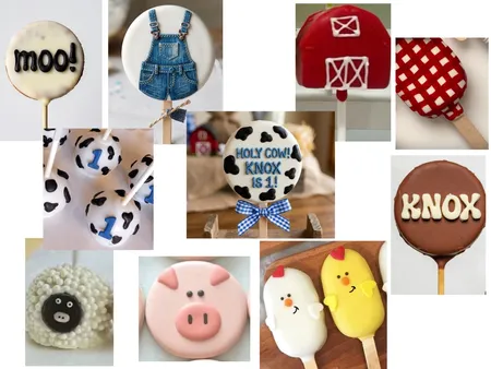 Knox's 1st B-day Cake Pops - Final Interior Design Mood Board by AlexaWhitehurst