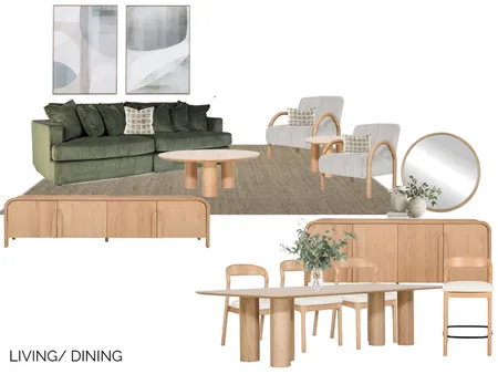 LIVING AND DINING Interior Design Mood Board by lauren-b