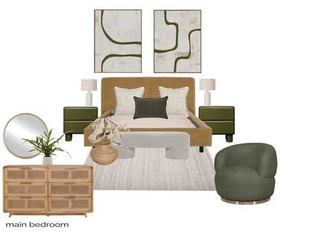 MAIN BEDROOM Interior Design Mood Board by lauren-b