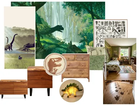 Dormitorio Jurasico Interior Design Mood Board by Ayrton