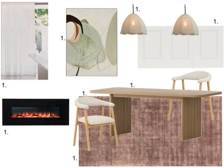 Dining Room Sample Board Interior Design Mood Board by Chloe_Reynolds