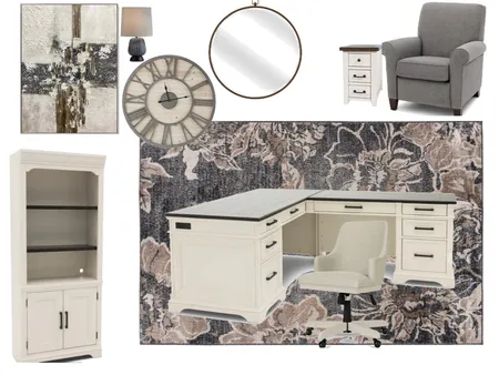 Mountain Home Office Interior Design Mood Board by Beverly Zaske