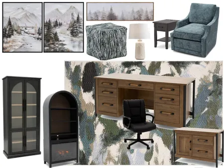 Hickory Hill Office Interior Design Mood Board by Beverly Zaske