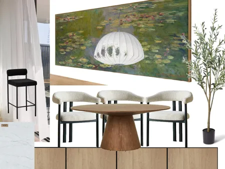 Black Chairs Interior Design Mood Board by lwinp1982@gmail.com