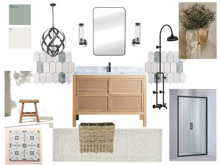 Farmhouse Bathroom Interior Design Mood Board by moneil