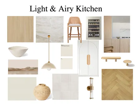 Light & Airy Kitchen Interior Design Mood Board by donellemurray