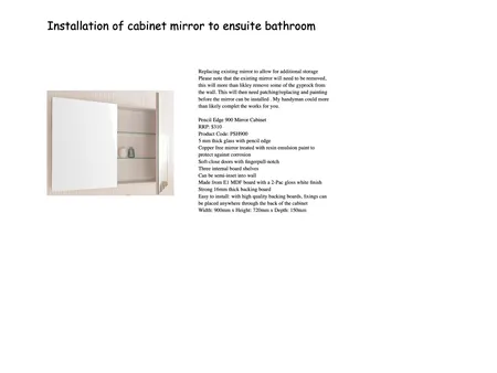 Ensuite Mirror Interior Design Mood Board by IIDR Interior Design