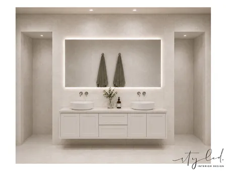 Julie & Tim Ensuite Concept Interior Design Mood Board by Styled Interior Design