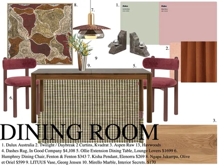 Dining Room Interior Design Mood Board by lidiyabilek